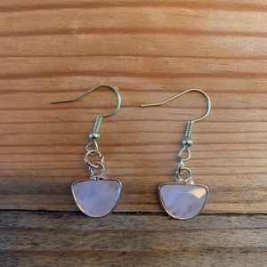 Handmade Precious Stone Gold Earrings